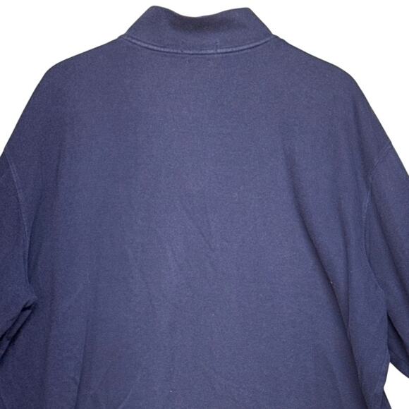 Polo Ralph Lauren Estate Rib Dark Blue 1/4 Zip Long Sleeve Sweater Men 2XLT - Picture 4 of 8